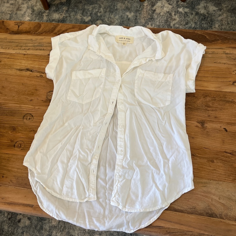 White cotton blouse